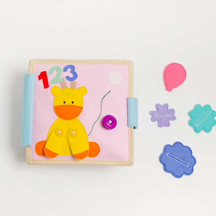 Educating Amy Mini Quiet Book (Little Abacus)-Toys & Learning-Educating Amy-031223 LA-babyandme.ca