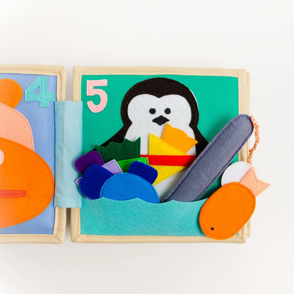 Educating Amy Mini Quiet Book (Little Abacus)-Toys & Learning-Educating Amy-031223 LA-babyandme.ca