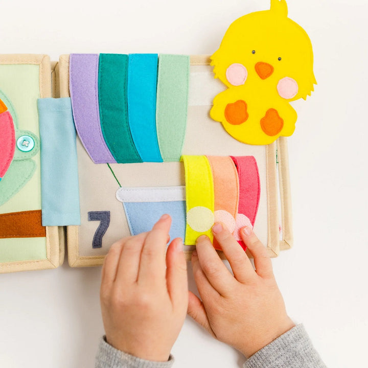 Educating Amy Mini Quiet Book (Little Abacus)-Toys & Learning-Educating Amy-031223 LA-babyandme.ca