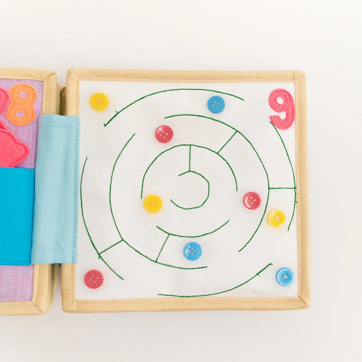 Educating Amy Mini Quiet Book (Little Abacus)-Toys & Learning-Educating Amy-031223 LA-babyandme.ca