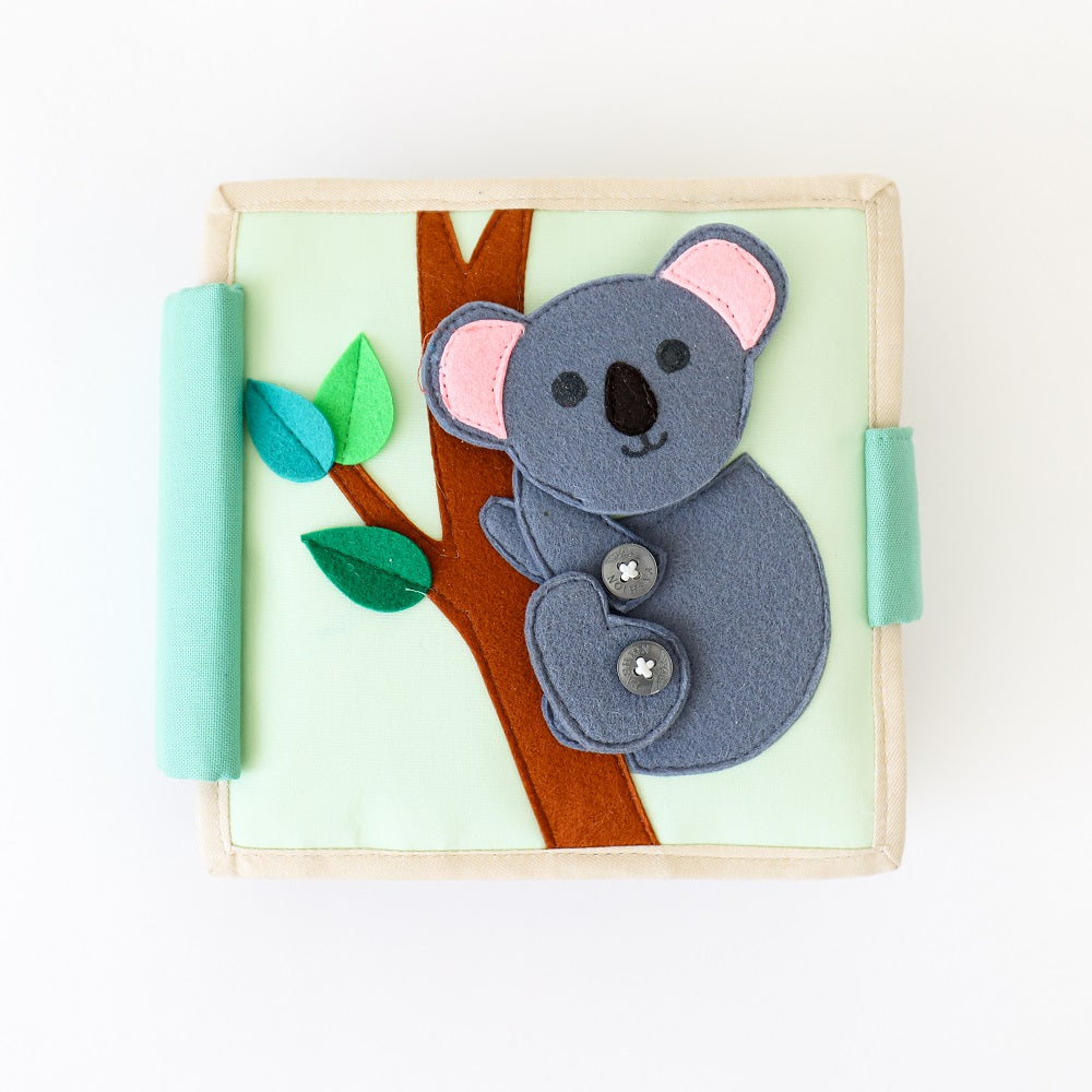 Educating Amy Mini Quiet Book (Little Koala)-Toys & Learning-Educating Amy-031223 LK-babyandme.ca