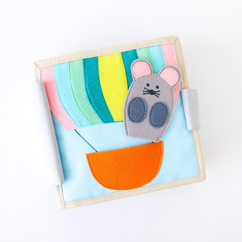 Educating Amy Mini Quiet Book (Little Mouse)-Toys & Learning-Educating Amy-031223 LM-babyandme.ca