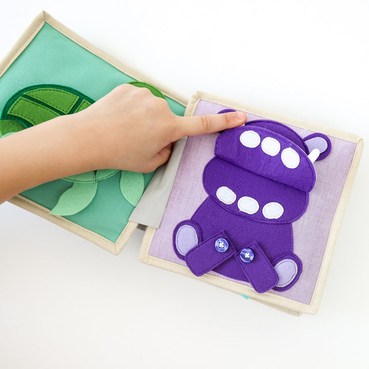Educating Amy Mini Quiet Book (Little Mouse)-Toys & Learning-Educating Amy-031223 LM-babyandme.ca