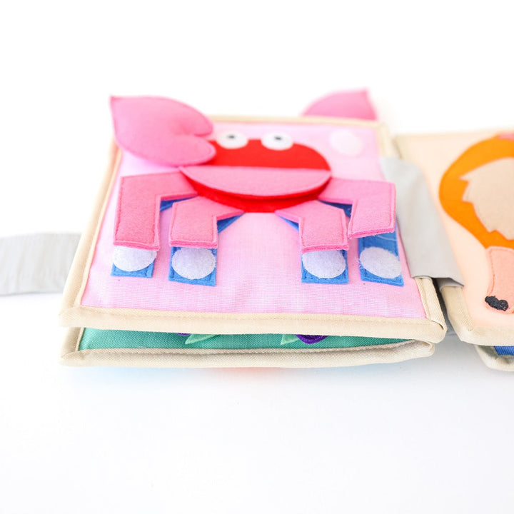 Educating Amy Mini Quiet Book (Little Mouse)-Toys & Learning-Educating Amy-031223 LM-babyandme.ca