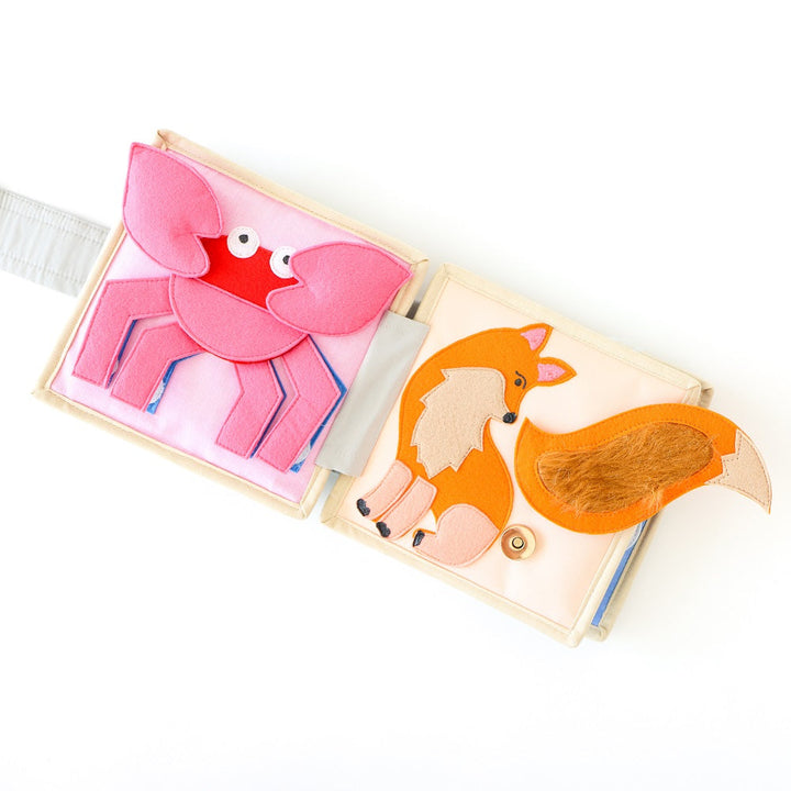 Educating Amy Mini Quiet Book (Little Mouse)-Toys & Learning-Educating Amy-031223 LM-babyandme.ca