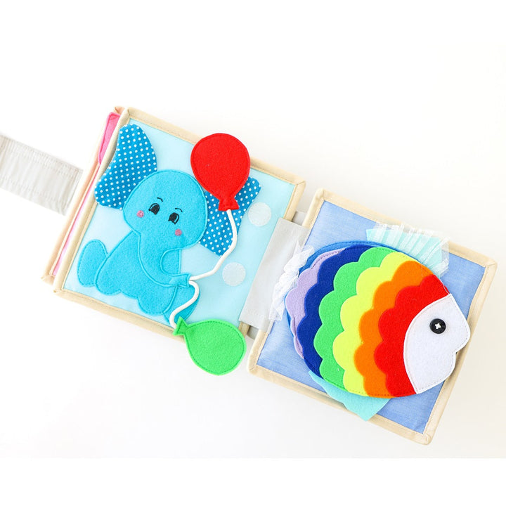 Educating Amy Mini Quiet Book (Little Mouse)-Toys & Learning-Educating Amy-031223 LM-babyandme.ca