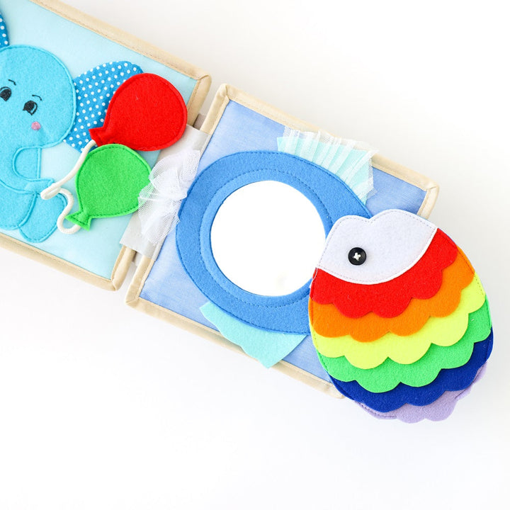Educating Amy Mini Quiet Book (Little Mouse)-Toys & Learning-Educating Amy-031223 LM-babyandme.ca