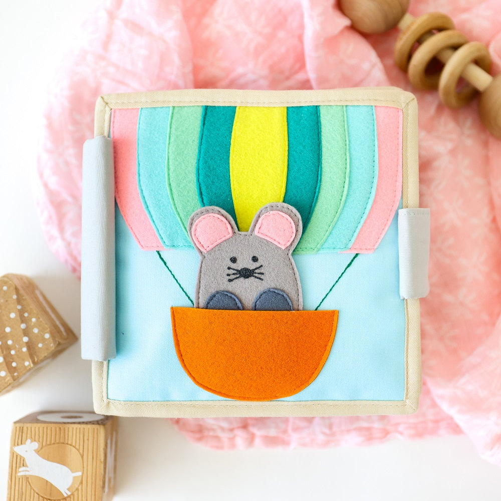 Educating Amy Mini Quiet Book (Little Mouse)-Toys & Learning-Educating Amy-031223 LM-babyandme.ca
