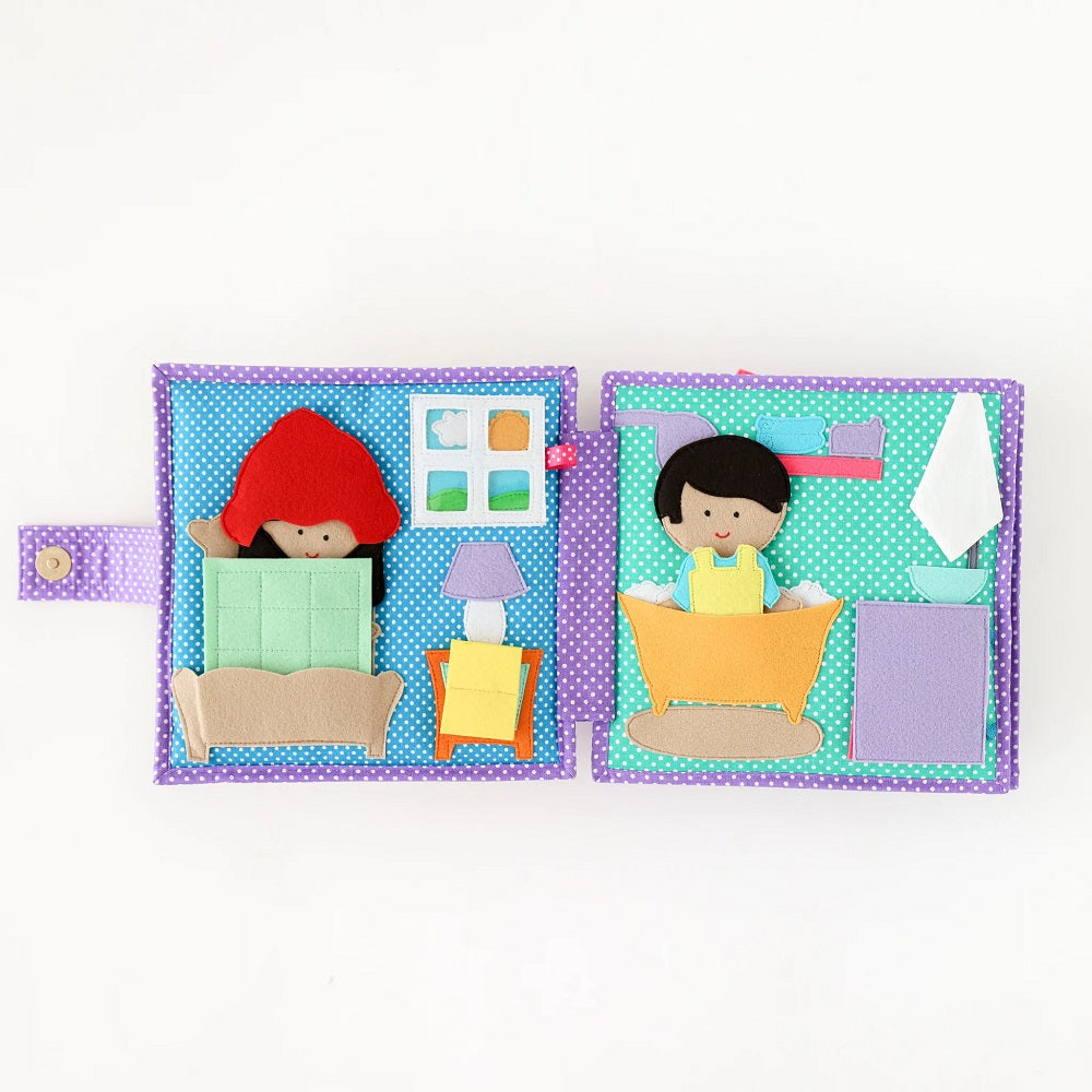 Educating Amy Quiet Book (Creative Play)-Toys & Learning-Educating Amy-031224 CP-babyandme.ca