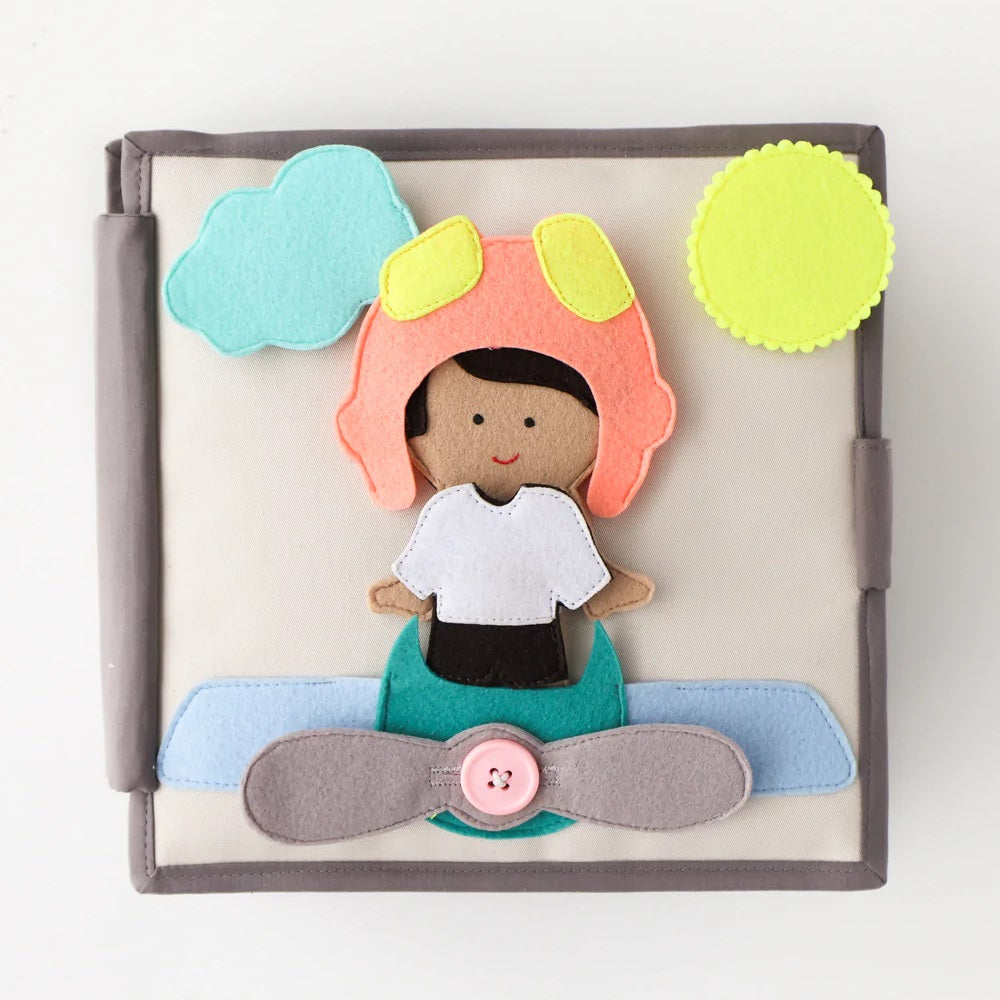 Educating Amy Quiet Book (Little Mechanic)-Toys & Learning-Educating Amy-031224 LM-babyandme.ca