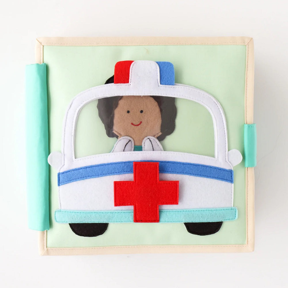 Educating Amy Quiet Book (Little Medic)-Toys & Learning-Educating Amy-031224 LMd-babyandme.ca