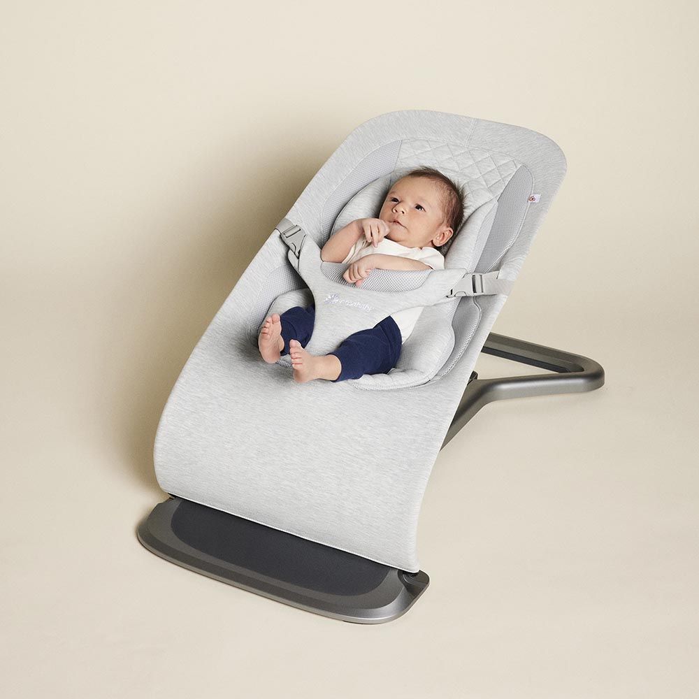 Ergobaby 3-in-1 Evolve Bouncer (Light Grey)-Gear-Ergobaby-031650 LG-babyandme.ca