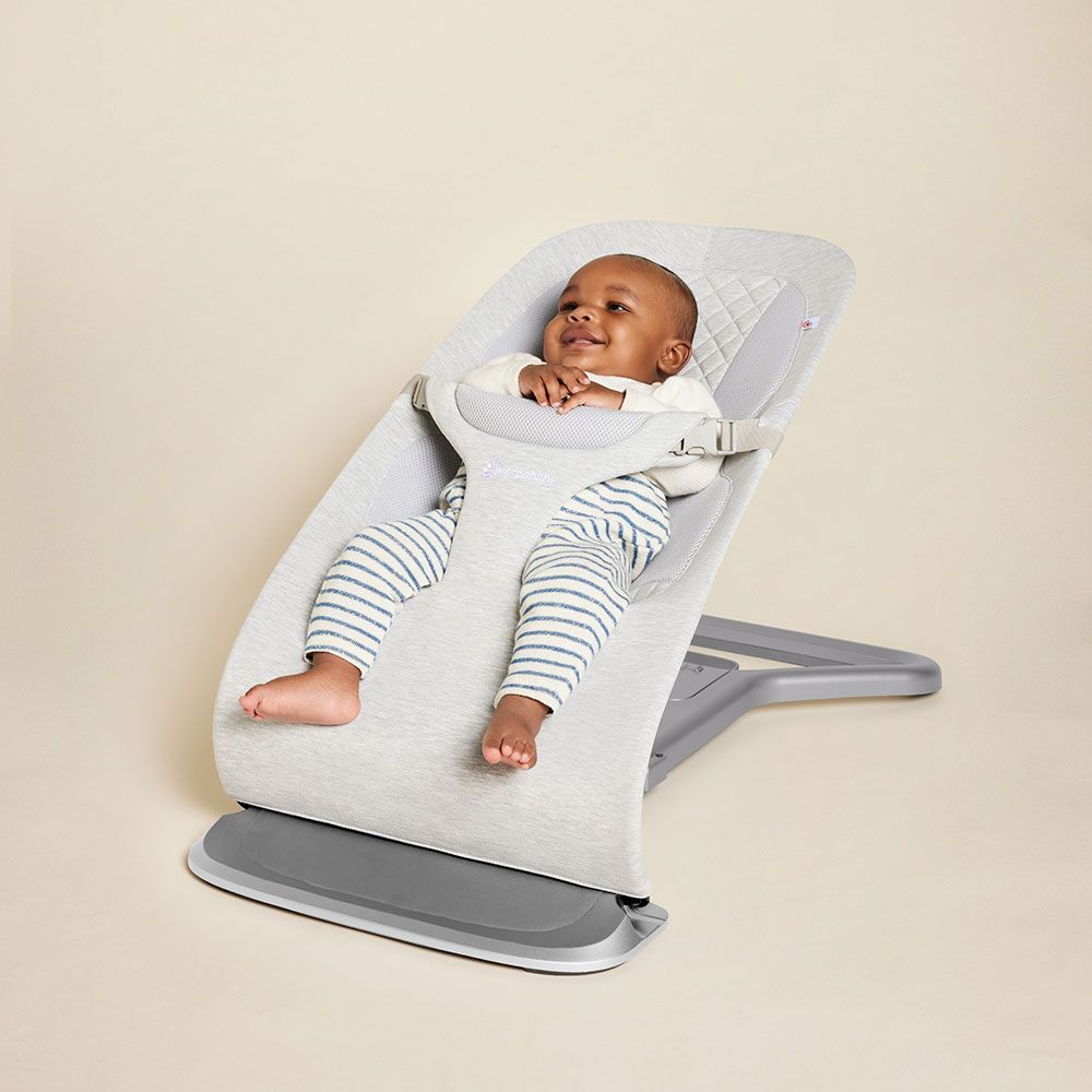 Ergobaby 3-in-1 Evolve Bouncer (Light Grey)-Gear-Ergobaby-031650 LG-babyandme.ca