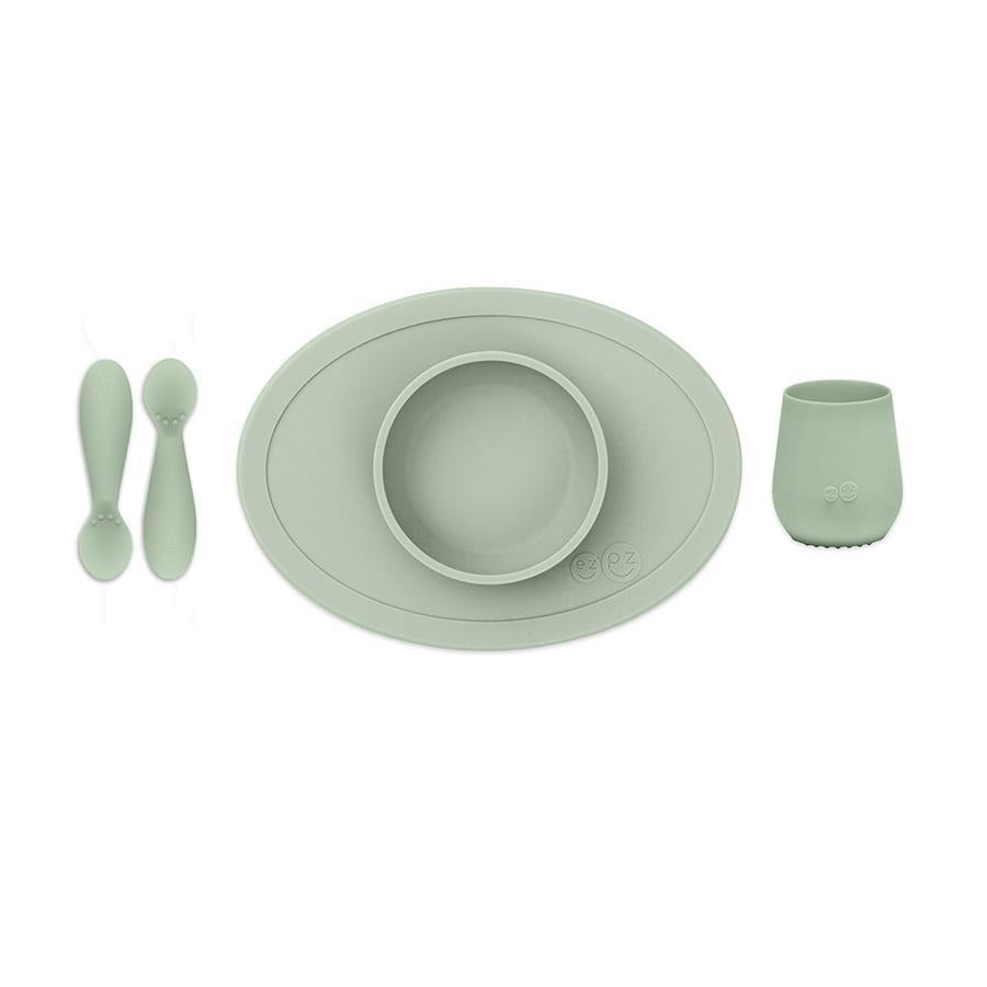 Ezpz First Foods Set (Sage)-Feeding-Ezpz-027077 SG-babyandme.ca