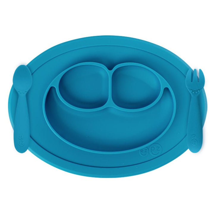 Ezpz Mini Feeding Set (Blue)-Feeding-Ezpz-028319 BL-babyandme.ca