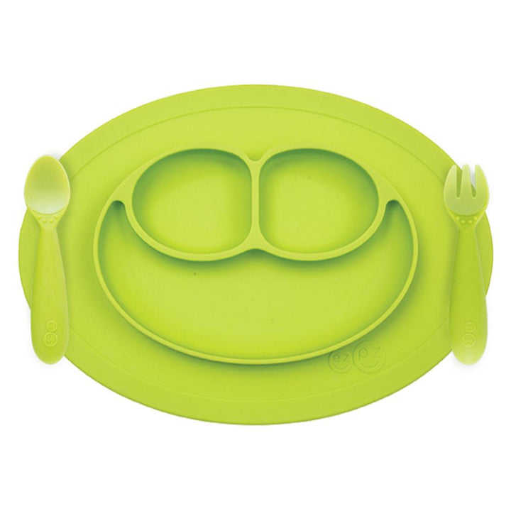 Ezpz Mini Feeding Set (Lime)-Feeding-Ezpz-028319 LM-babyandme.ca