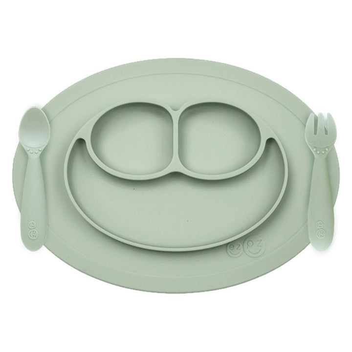 Ezpz Mini Feeding Set (Sage)-Feeding-Ezpz-028319 SA-babyandme.ca