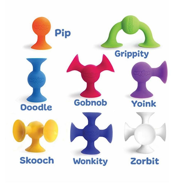 Fat Brain Toys Squigz DeLuxe Set (50 Piece)-Toys & Learning-Fat Brain Toys-008937-babyandme.ca