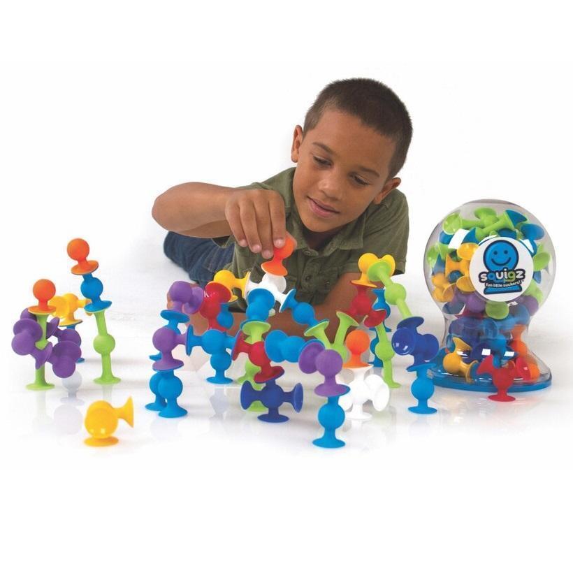 Fat Brain Toys Squigz DeLuxe Set (50 Piece)-Toys & Learning-Fat Brain Toys-008937-babyandme.ca