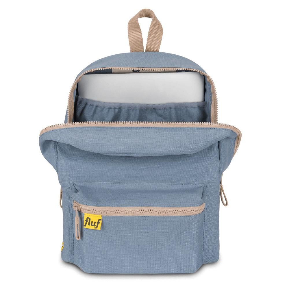 Fluf B Pack Backpack (Mid Blue)-Apparel-Fluf-030277 MB-babyandme.ca