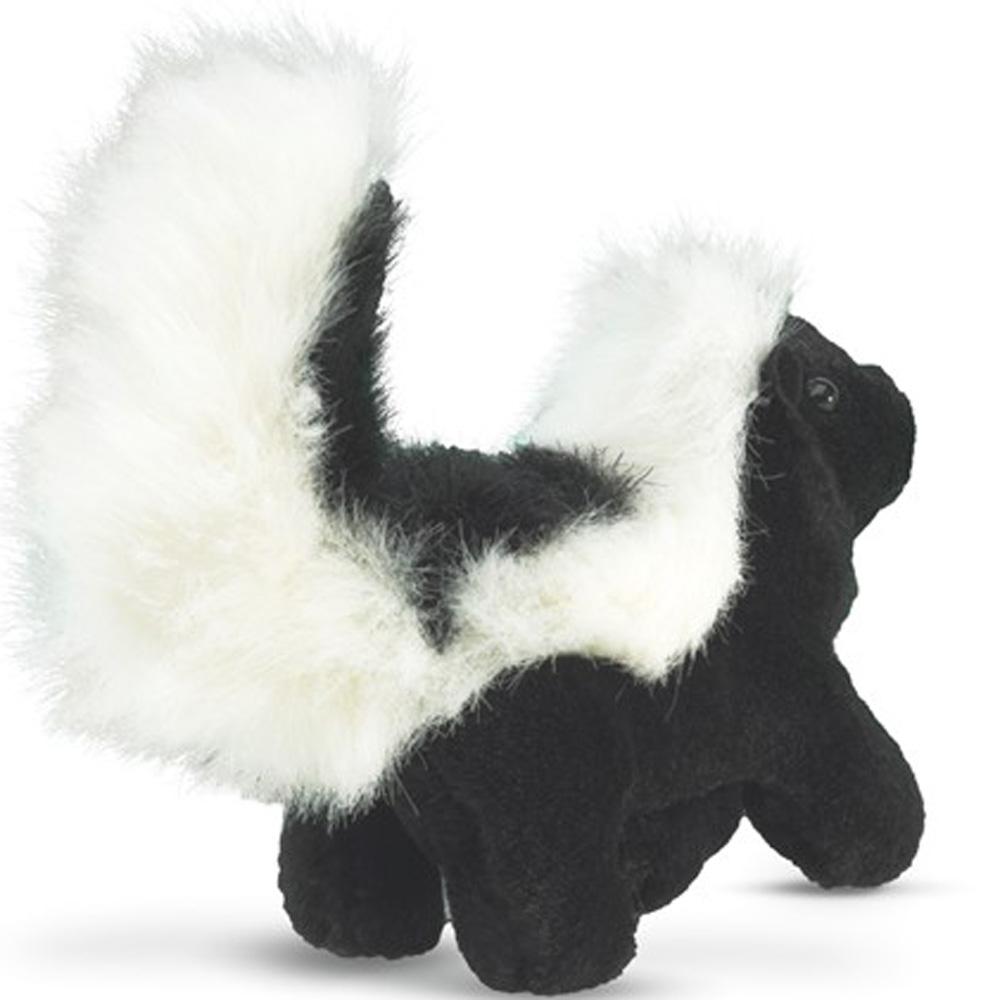 Folkmanis Mini Skunk Finger Puppet-Toys & Learning-Folkmanis-008014 S-babyandme.ca