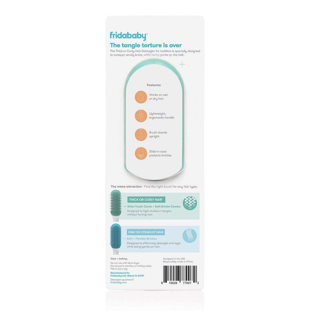 Fridababy Hair Detangler Brush (Thick/Curly Hair)-Bath-Fridababy-030272 TC-babyandme.ca