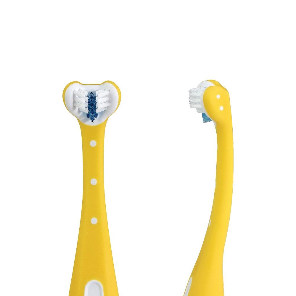 Fridababy SmileFrida Triple Angle Toothhugger (Yellow)-Bath-Fridababy-030075-babyandme.ca