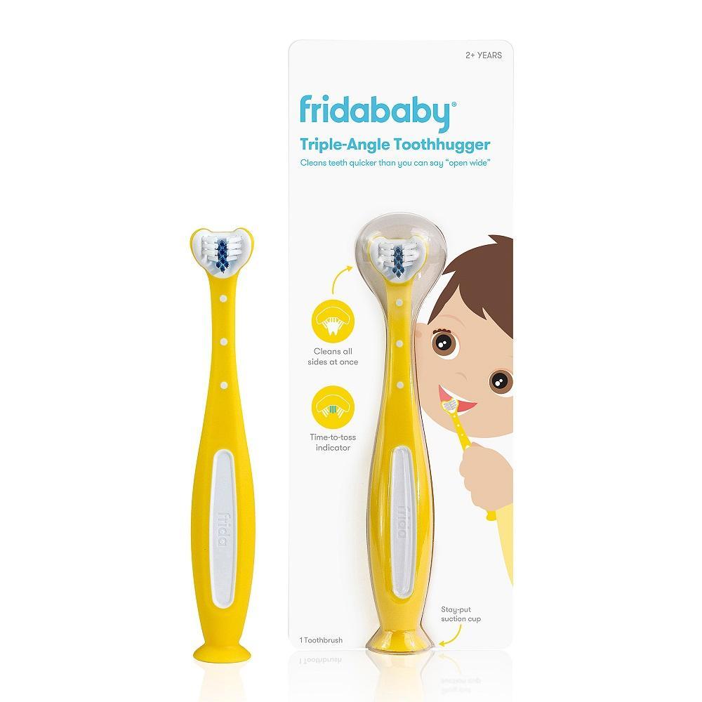 Fridababy SmileFrida Triple Angle Toothhugger (Yellow)-Bath-Fridababy-030075-babyandme.ca