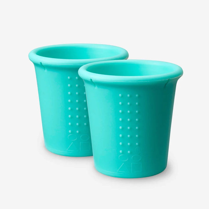 GoSili Siliskin Silicone Cups 2-Pack (Blue) - FINAL SALE-Feeding-GoSili-011057 BL-babyandme.ca