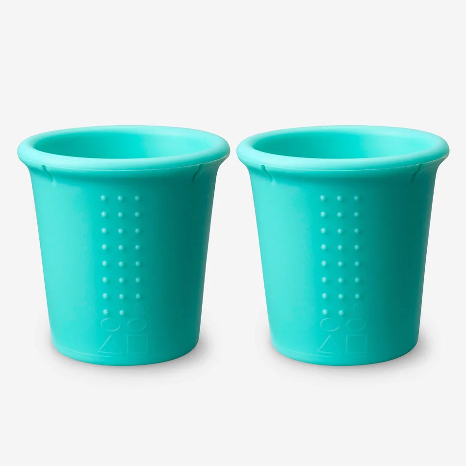 GoSili Siliskin Silicone Cups 2-Pack (Blue) - FINAL SALE-Feeding-GoSili-011057 BL-babyandme.ca