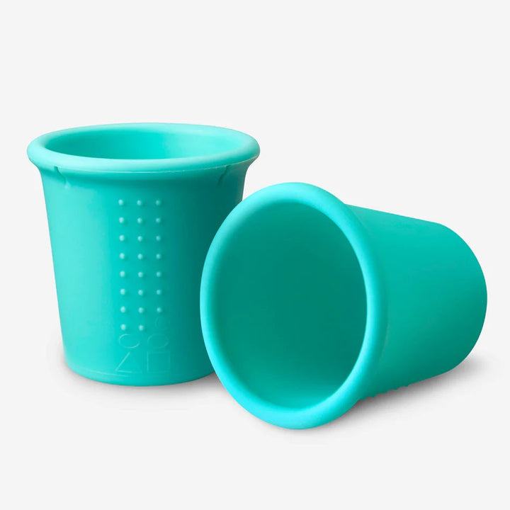 GoSili Siliskin Silicone Cups 2-Pack (Blue) - FINAL SALE-Feeding-GoSili-011057 BL-babyandme.ca