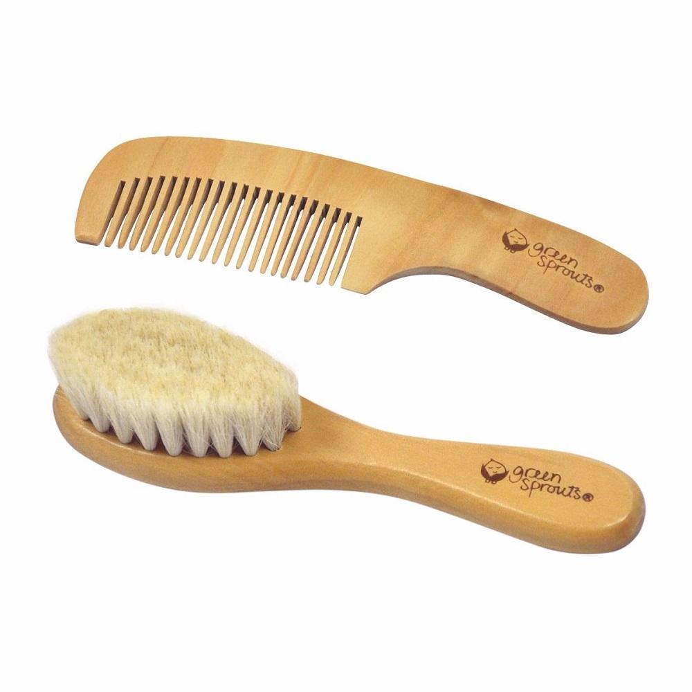 Green Sprouts Baby Brush & Comb Set-Health-Green Sprouts-002098-babyandme.ca