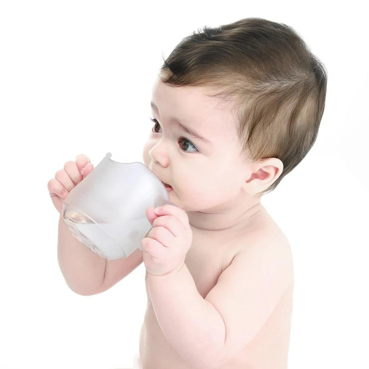 Haakaa Silicone Baby Drinking Cup (Bluestone)-Feeding-Haakaa-030090 BL-babyandme.ca