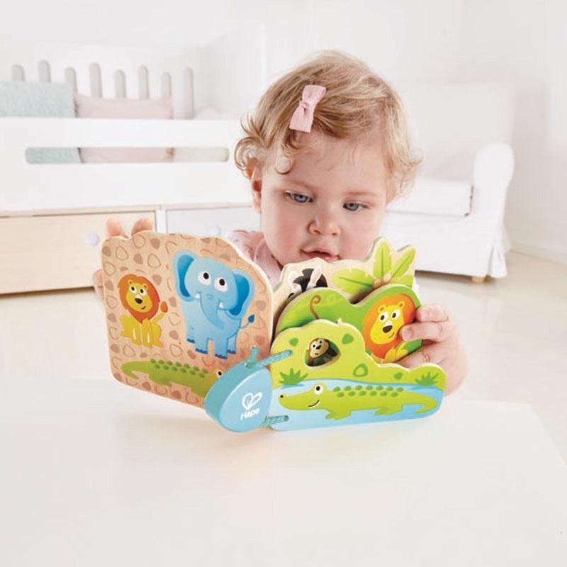 Hape Baby's Wild Animal Book-Toys & Learning-Hape-024702 WA-babyandme.ca