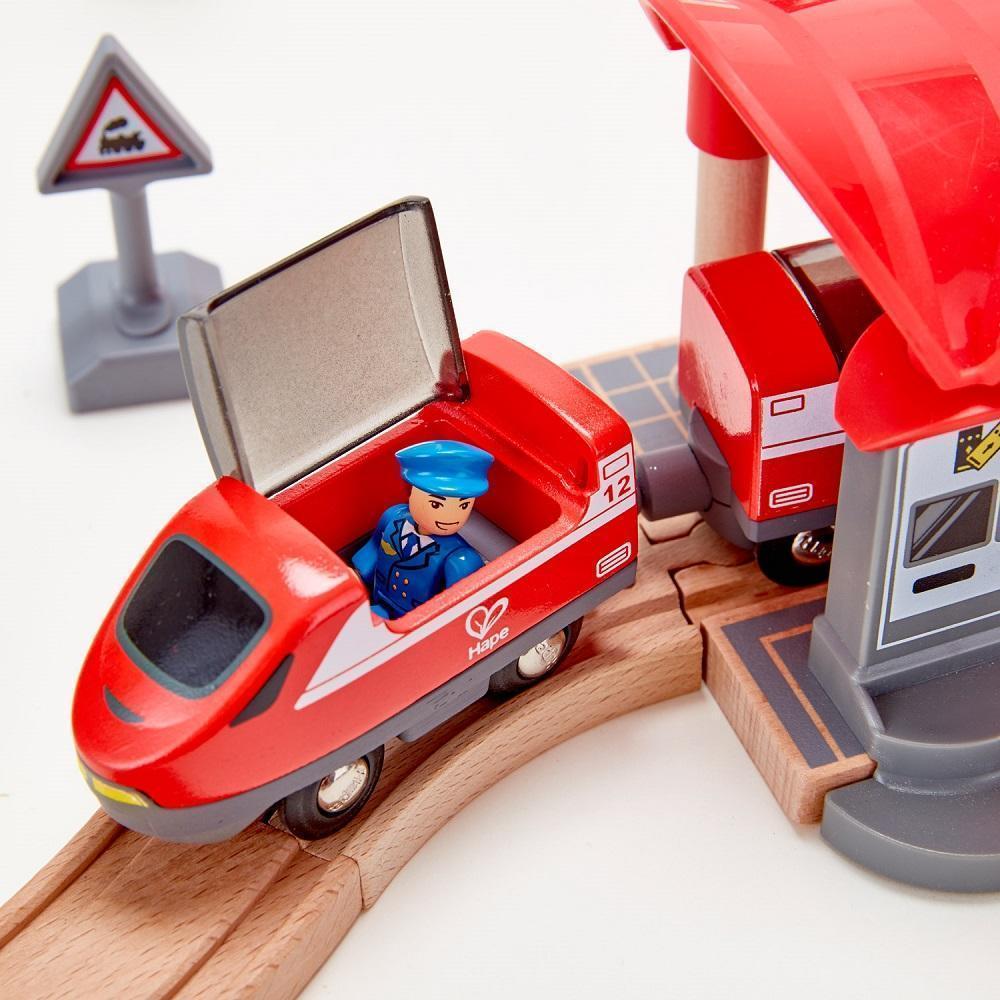 Hape Busy City Rail Set - IN STORE PICKUP ONLY-Toys & Learning-Hape-025173-babyandme.ca