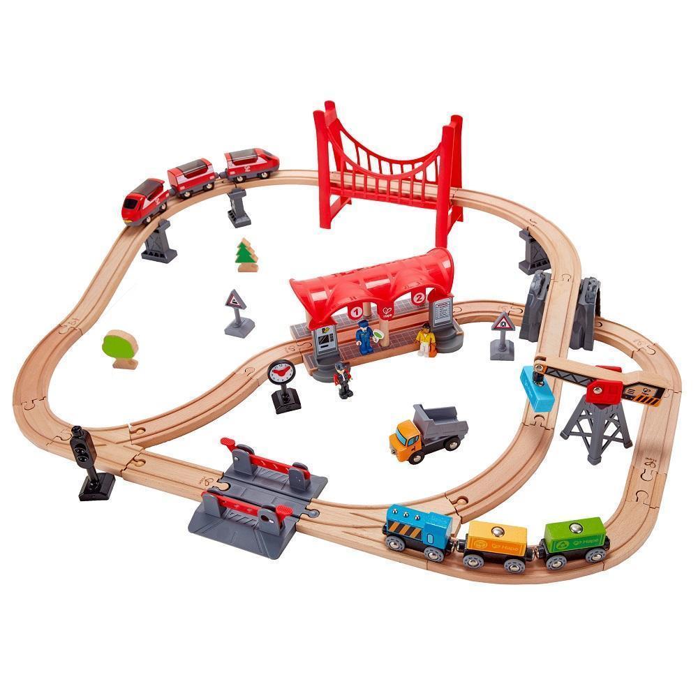 Hape Busy City Rail Set - IN STORE PICKUP ONLY-Toys & Learning-Hape-025173-babyandme.ca