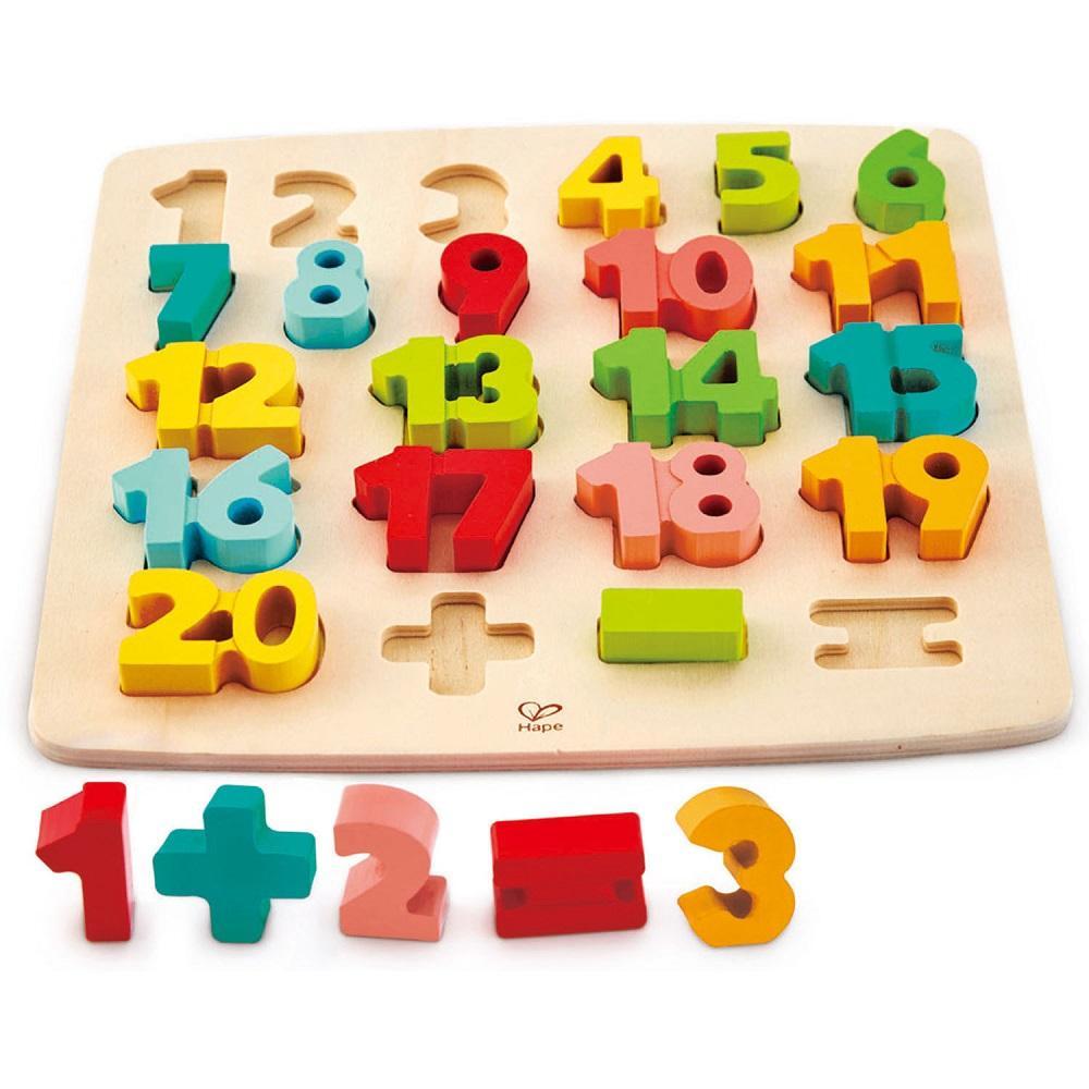 Hape Chunky Number Math Puzzle-Toys & Learning-Hape-024699 NM-babyandme.ca