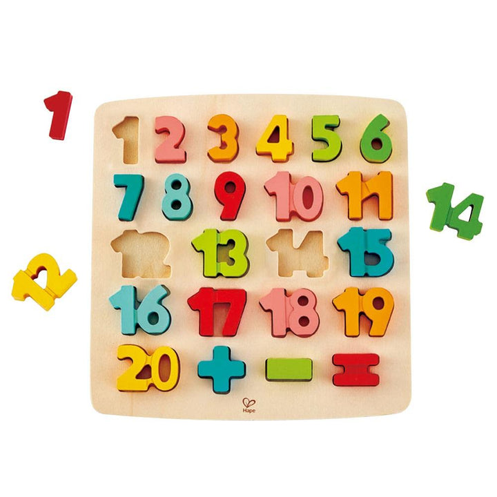 Hape Chunky Number Math Puzzle-Toys & Learning-Hape-024699 NM-babyandme.ca