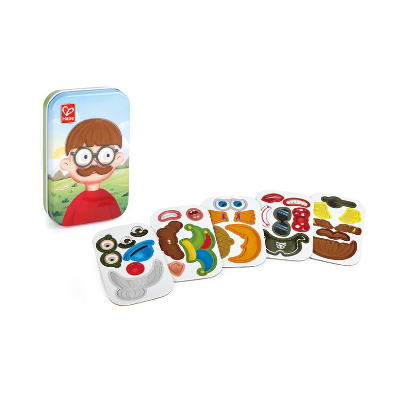 Hape Classic Pocket Game (Magnetic Funny Face)-Toys & Learning-Hape-028635 FF-babyandme.ca