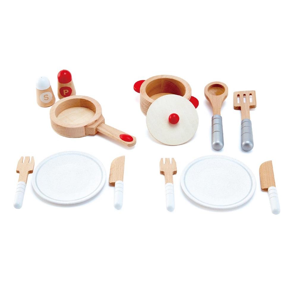 Hape Cook & Serve Set - DISC-Toys & Learning-Hape-025639-babyandme.ca