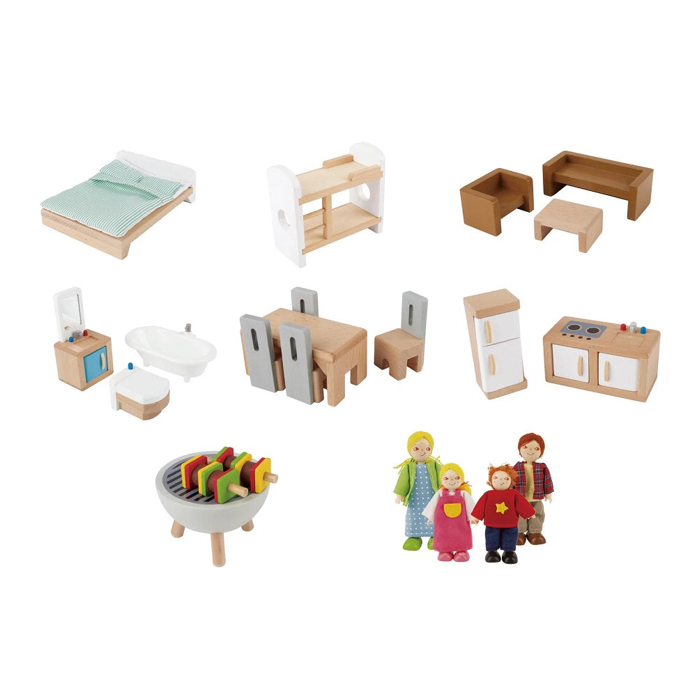Hape Doll Family Mansion (Furnished) - IN STORE PICK-UP ONLY-Toys & Learning-Hape-023754-babyandme.ca