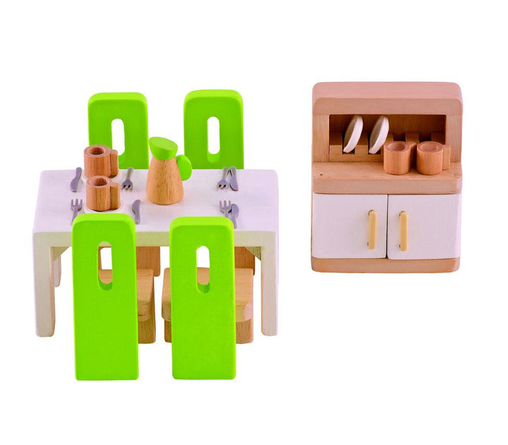 Hape Dollhouse Dining Room-Toys & Learning-Hape-007741 DR-babyandme.ca