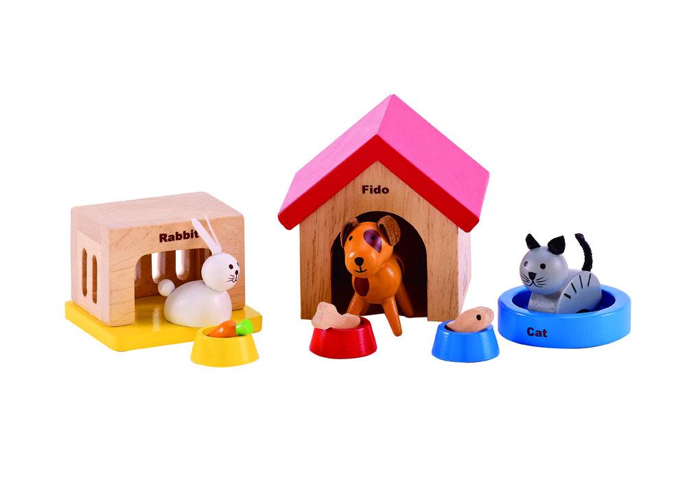 Hape Dollhouse Family Pets-Toys & Learning-Hape-007741 FP-babyandme.ca