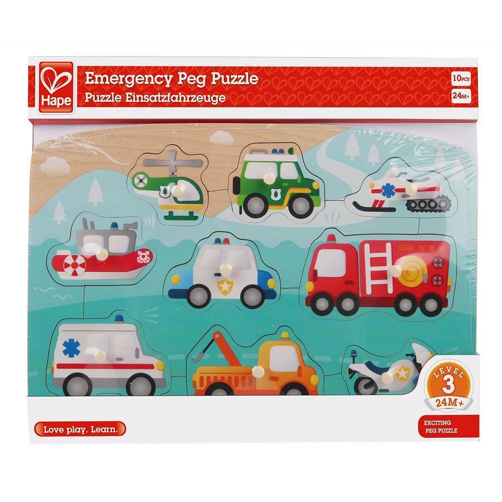 Hape Emergency Peg Puzzle-Toys & Learning-Hape-009071 EM-babyandme.ca