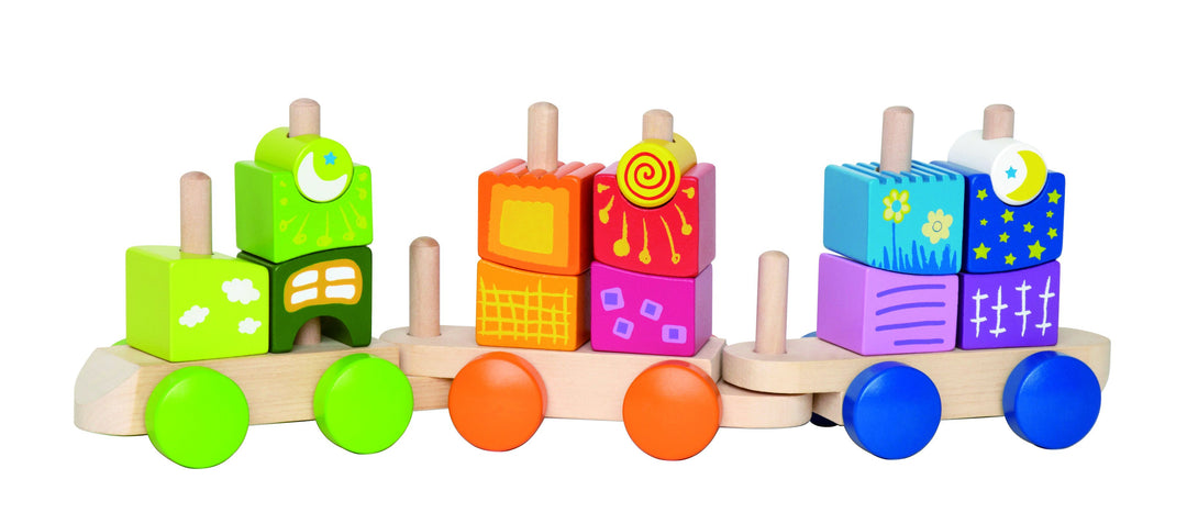 Hape Fantasia Blocks Train-Toys & Learning-Hape-003680-babyandme.ca