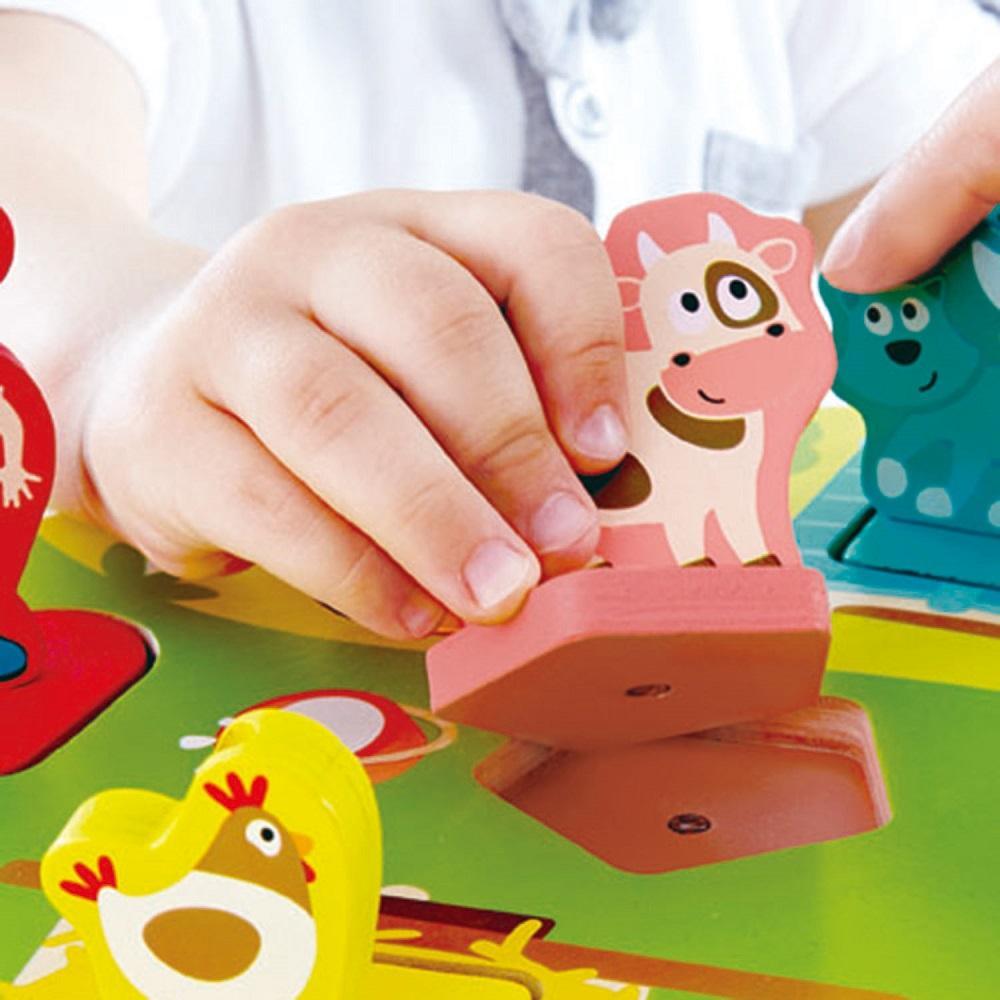 Hape Farmyard Sound Puzzle-Toys & Learning-Hape-024696-babyandme.ca