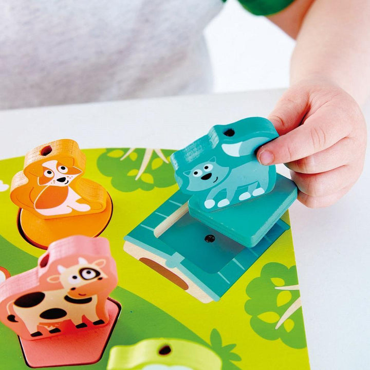 Hape Farmyard Sound Puzzle-Toys & Learning-Hape-024696-babyandme.ca