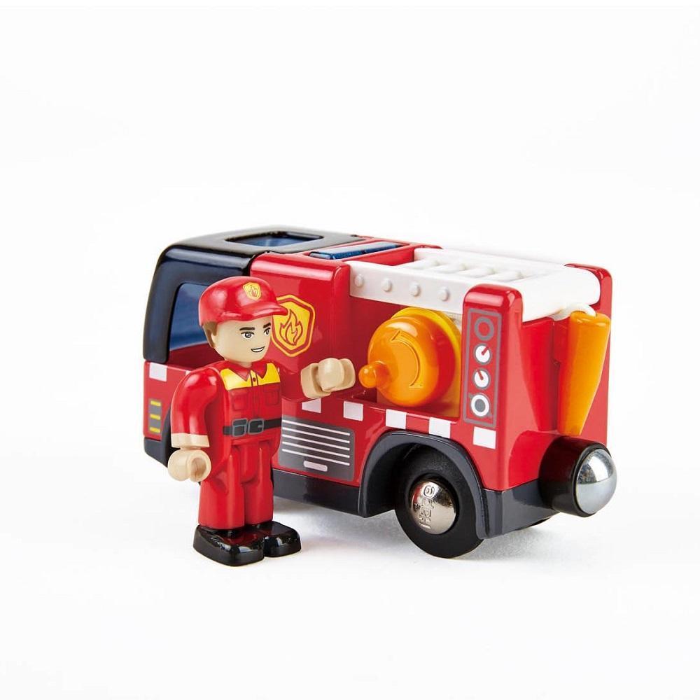 Hape Fire Truck with Siren-Toys & Learning-Hape-026214 FR-babyandme.ca