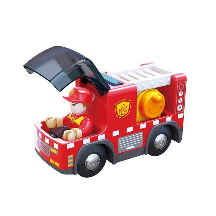 Hape Fire Truck with Siren-Toys & Learning-Hape-026214 FR-babyandme.ca