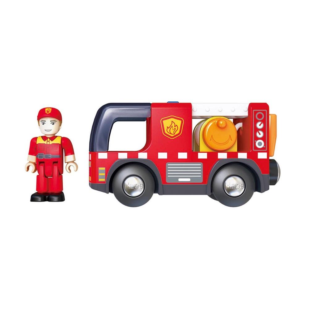 Hape Fire Truck with Siren-Toys & Learning-Hape-026214 FR-babyandme.ca